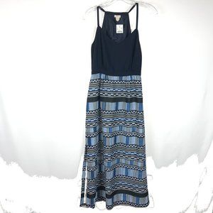 NWT Size 2P J. Crew Geoprint Skirt Maxi Dress